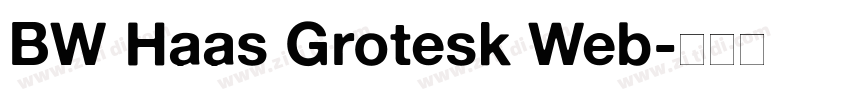 BW Haas Grotesk Web字体转换